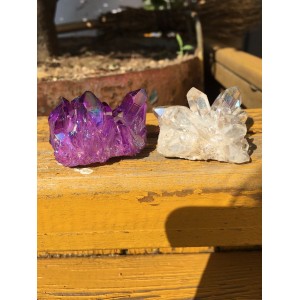 Natūralus mineralas "Violetinis ir baltas" (58 g)