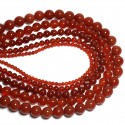 Karoliukai "Stiliaus elegancija 3" (raudonasis agatas)
