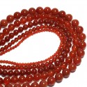 Karoliukai "Stiliaus elegancija 3" (raudonasis agatas)
