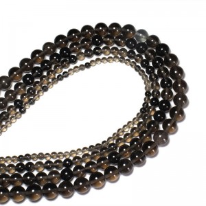 Karoliukai "Tamsusis stilius" (obsidianas)