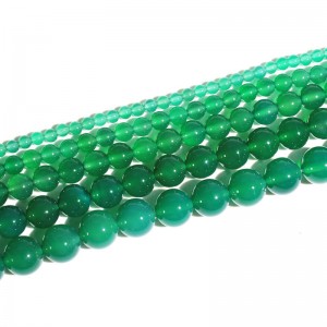 Karoliukai "Žalioji elegancija 2" (žaliasis jadas)