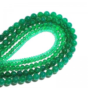 Karoliukai "Žalioji elegancija 2" (žaliasis jadas)