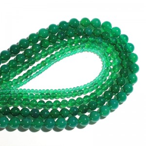 Karoliukai "Žalioji elegancija 2" (žaliasis jadas)