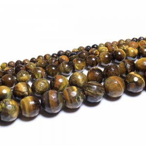 Karoliukai "Tigro akis 3" (tigro akmuo)