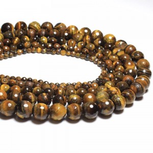 Karoliukai "Tigro akis 3" (tigro akmuo)