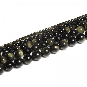 Karoliukai "Tamsusis stilius 2" (obsidianas)