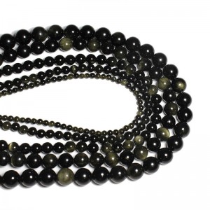 Karoliukai "Tamsusis stilius 2" (obsidianas)