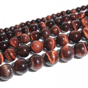 Karoliukai "Tigro akis 4" (tigro akmuo)