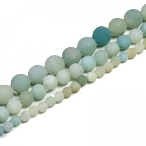 Karoliukai "Žalioji elegancija 4" (žaliasis amazonitas)