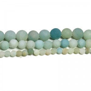 Karoliukai "Žalioji elegancija 4" (žaliasis amazonitas)