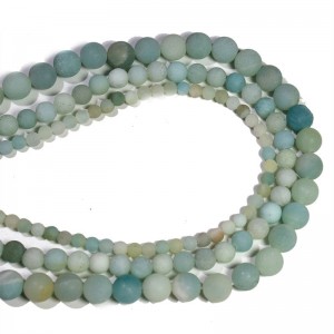 Karoliukai "Žalioji elegancija 4" (žaliasis amazonitas)