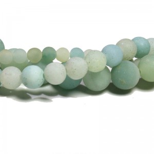 Karoliukai "Žalioji elegancija 4" (žaliasis amazonitas)