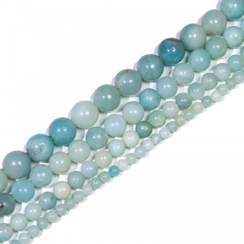 Karoliukai "Dangaus stilius" (žydrasis amazonitas)