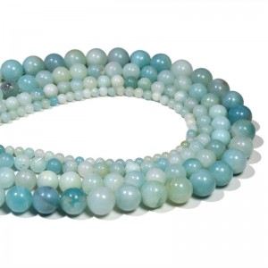 Karoliukai "Dangaus stilius" (žydrasis amazonitas)