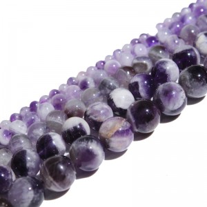 Karoliukai "Violetinė elegancija 3" (ametistas)