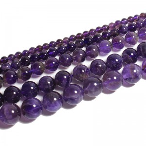 Karoliukai "Violetinė elegancija 4" (ametistas)