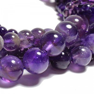 Karoliukai "Violetinė elegancija 4" (ametistas)