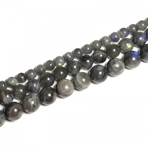 Karoliukai "Tamsioji elegancija 3" (labradoritas)