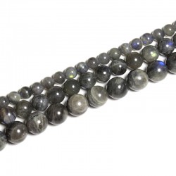 Karoliukai "Tamsioji elegancija 3" (labradoritas)