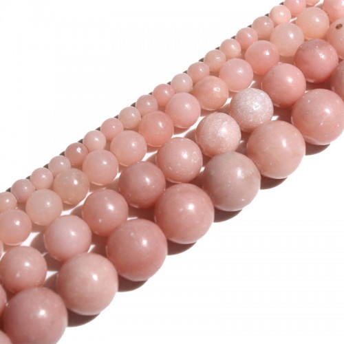 Karoliukai "Puikioji elegancija 7" (rožinis opalas)