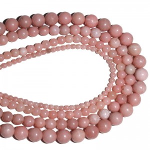 Karoliukai "Puikioji elegancija 7" (rožinis opalas)