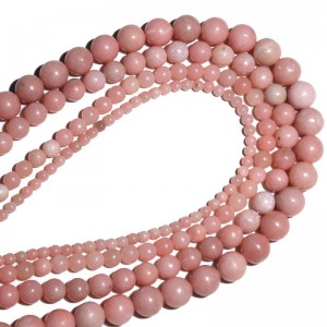 Karoliukai "Puikioji elegancija 7" (rožinis opalas)