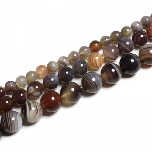 Karoliukai "Modernusis stilius" (persiškas oniksinis agatas)