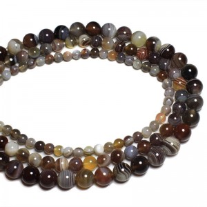 Karoliukai "Modernusis stilius" (persiškas oniksinis agatas)