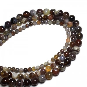 Karoliukai "Modernusis stilius" (persiškas oniksinis agatas)