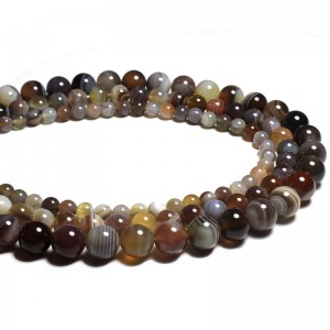 Karoliukai "Modernusis stilius" (persiškas oniksinis agatas)