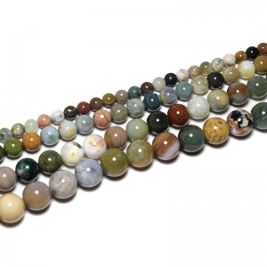 Karoliukai "Aukščiausia klasė" (vandenyno jaspis)