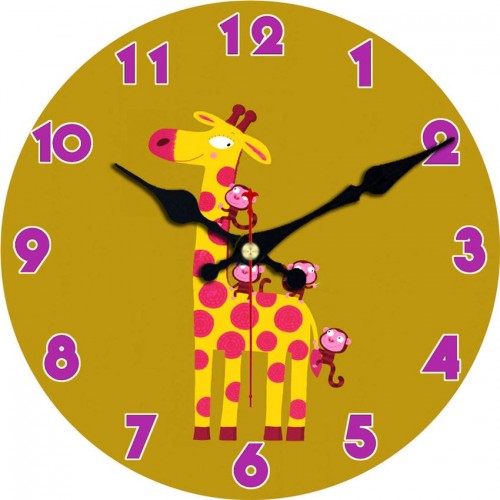 Sieninis laikrodis "Žirafa ir bezdžionės"
