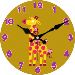 Sieninis laikrodis "Žirafa ir bezdžionės"