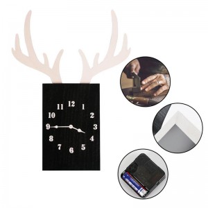 Sieninis laikrodis "Tamsusis elnias" (55 x 41 cm)