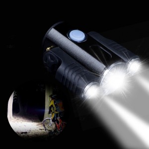 Dviračio prožektorius "Triguba šviesa" (akumuliatorius)