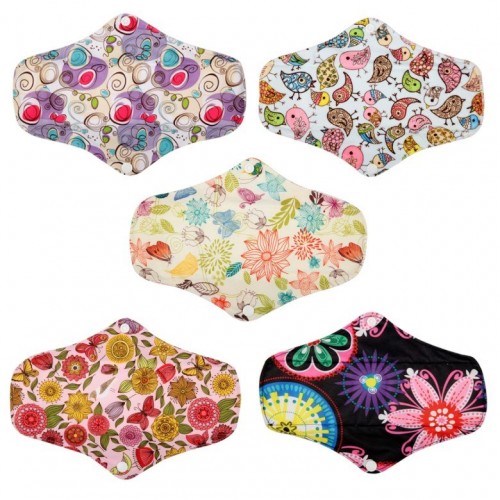 Daugkartinio naudojimo higieniniai įklotai "Gudruolė 21" (5 vnt.)