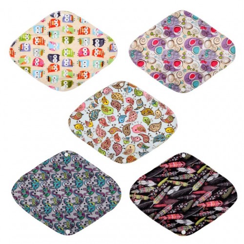 Daugkartinio naudojimo higieniniai įklotai "Gudruolė 34" (5 vnt.)