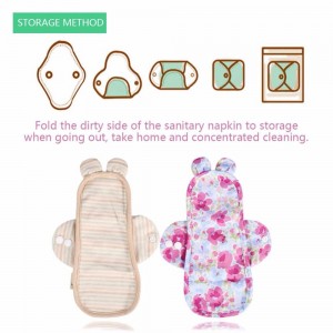 Daugkartinio naudojimo higieniniai įklotai "Organic Cotton" (20 cm)