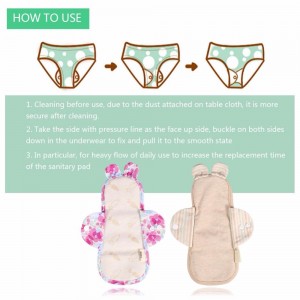 Daugkartinio naudojimo higieniniai įklotai "Organic Cotton" (20 cm)