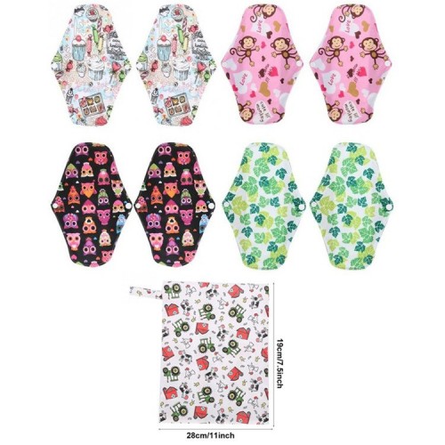 Daugkartinio naudojimo higieniniai įklotai "Geras pasirinkimas 19" (8 vnt.)