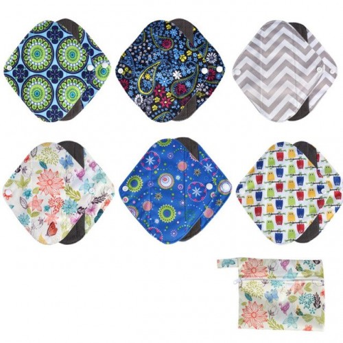 Daugkartinio naudojimo higieniniai įklotai "Geras pasirinkimas 20" (6 vnt.)