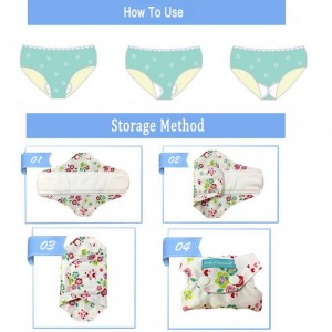 Daugkartinio naudojimo higieniniai įklotai "Geras pasirinkimas 23" (8 vnt.)