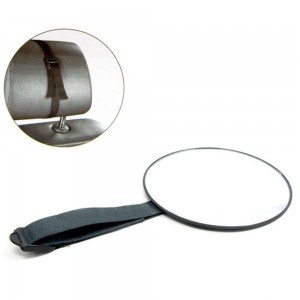 Panoraminis veidrodėlis automobiliui "Tikras smagumėlis 4" (360° reguliuojamas, 14.7 x 5.6 cm)