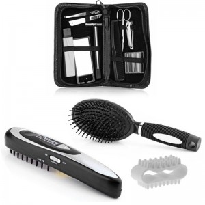 Elektroninės plaukų priežiūros šukos "Žavus pasikeitimas 2" (šepečiai ir manikiūro rinkinys)