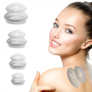 Vakuminės taurelės anticeliulitiniam masažui "Su meile iš Kinijos 2" (hijama dulkių guma)