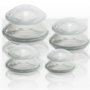 Vakuminės taurelės anticeliulitiniam masažui "Su meile iš Kinijos 2" (hijama dulkių guma)