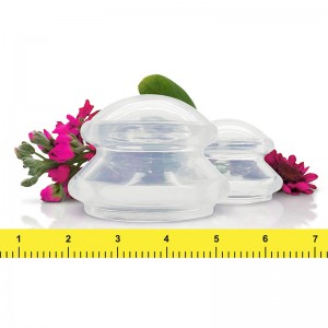 Vakuminės taurelės anticeliulitiniam masažui "Su meile iš Kinijos 2" (hijama dulkių guma)