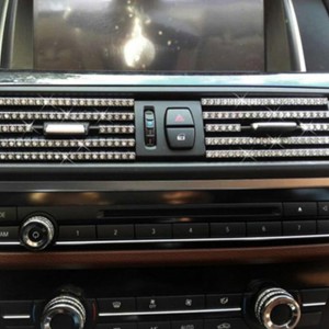 Dekoratyvinės plokštelės automobiliui "Stiliaus elegancija" (8 vnt)