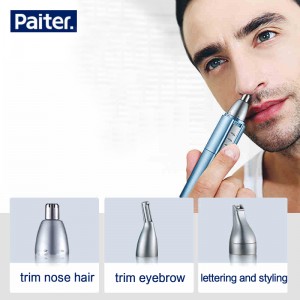 Elektroninė nosies plaukučių kirpimo mašinėlė "Stileiva" (8 funkcijų, lengva, USB, pakraunama, Japoniškas tylus variklis)