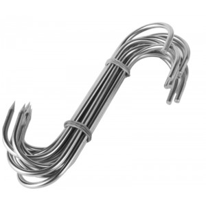 Plieniniai kabliai griliui "Progreas" (6 mm 13 cm)